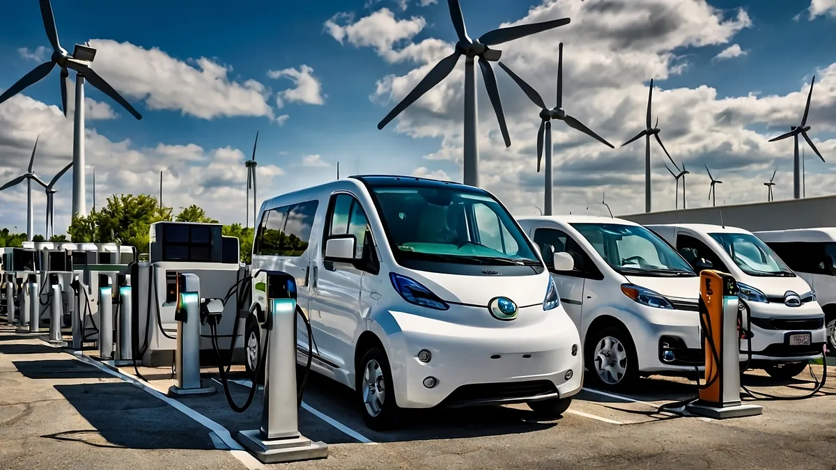 Punto de recarga para coches eléctricos en una empresa